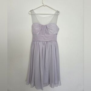 Poly USA By Neblon Sheer Mesh Yoke Chiffon Dress Size XL
